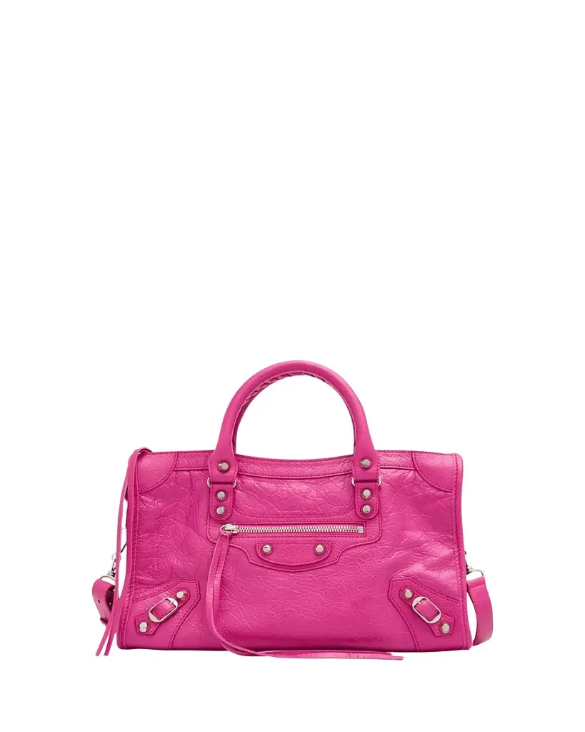 Balenciaga Le City Small Lambskin Top-Handle Bag