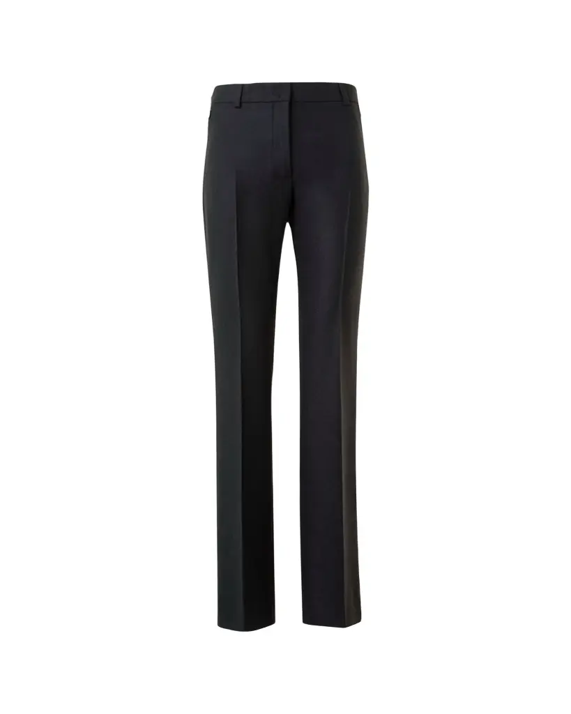 Akris Marilyn Wool Stretch Flannel Bootcut-Leg Ankle Pants