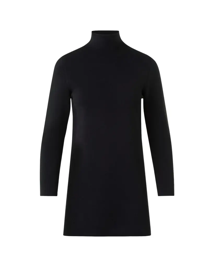 Akris Turtleneck Cashmere-Silk Milano Knit Tunic Sweater