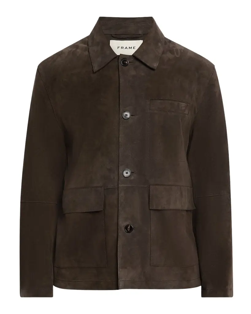 FRAME Men 's Suede Chore Coat