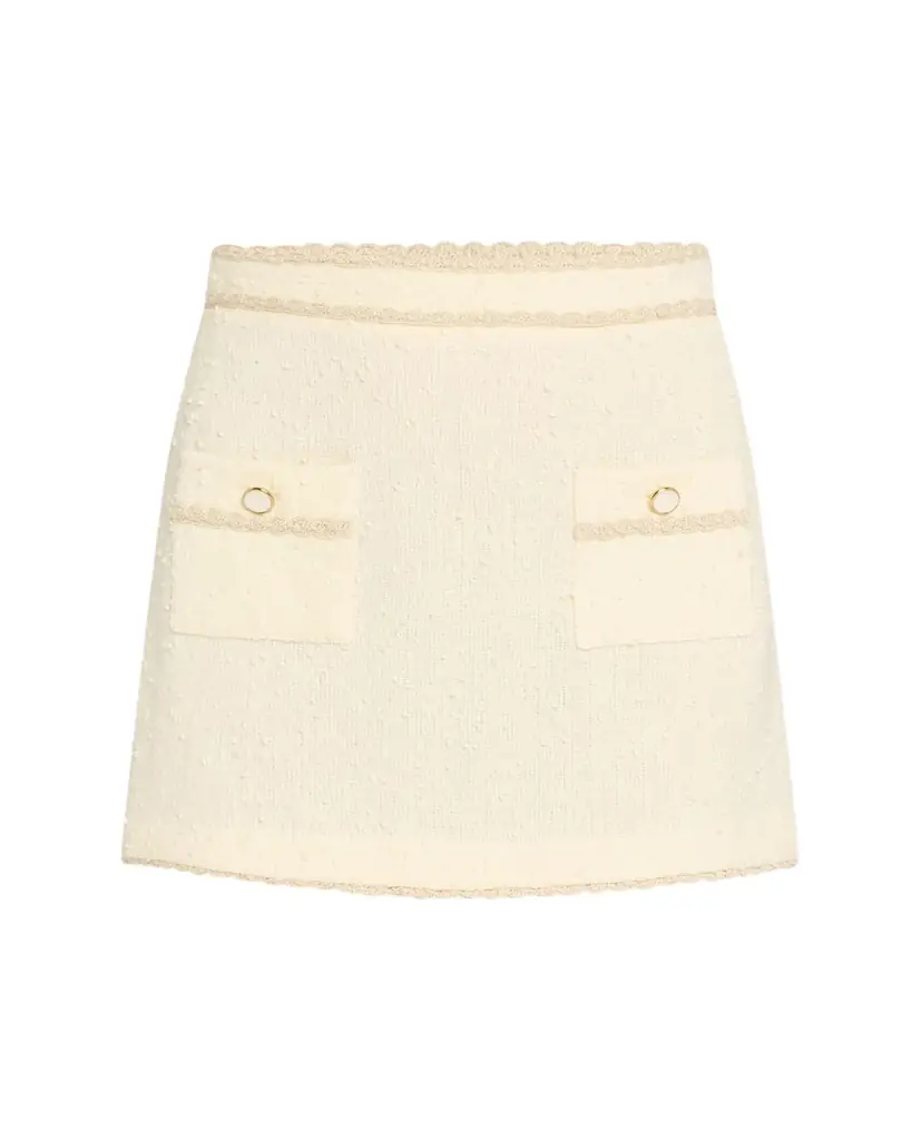 SIMKHAI Leighton Boucle Mini Skirt