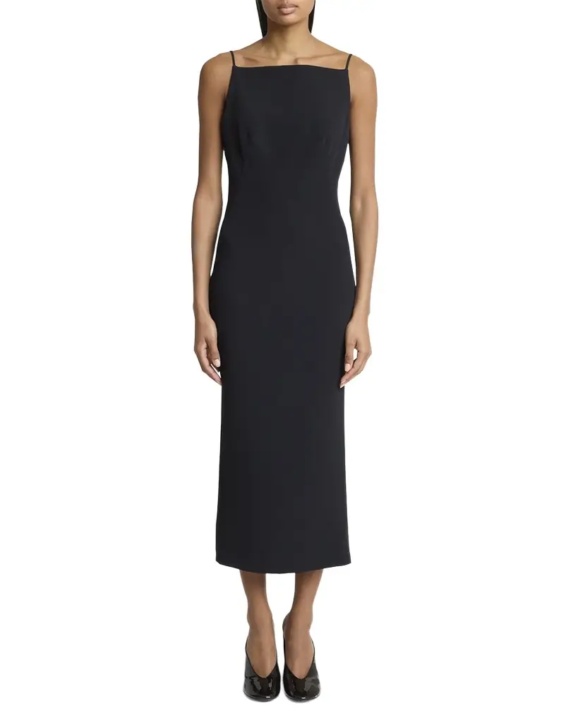 Givenchy Square-Neck Sleeveless Midi Dress