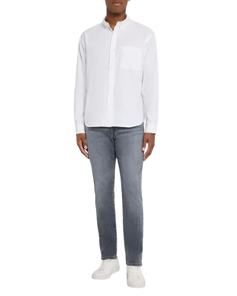FRAME Men's Button-Collar Cotton Oxford Sport Shirt