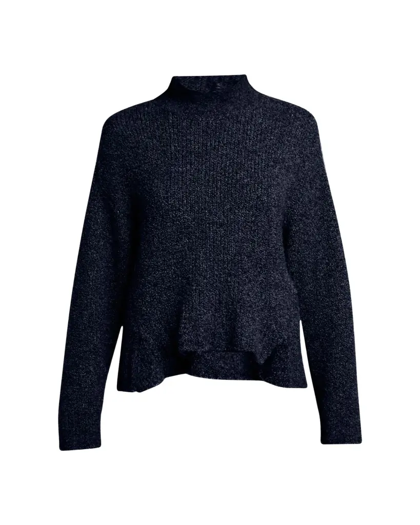 Giorgio Armani Turtleneck Cashmere-Silk Boucle Sweater