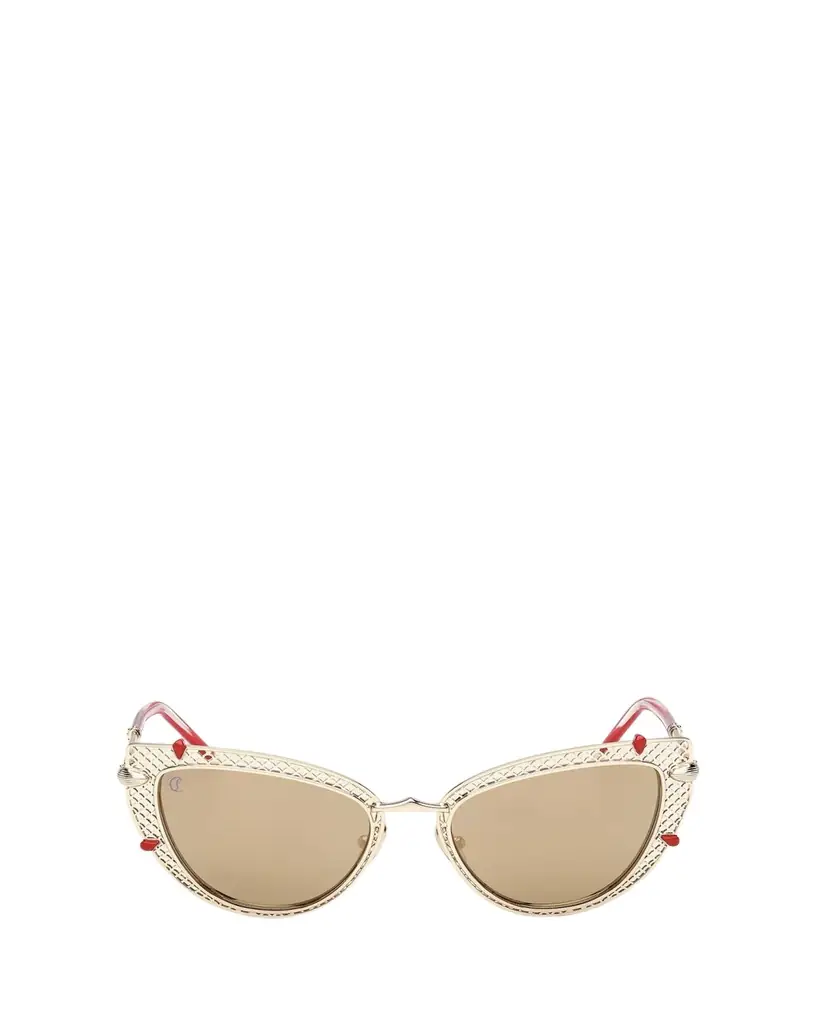 Christian Louboutin Miss Z Metal Cat-Eye Sunglasses