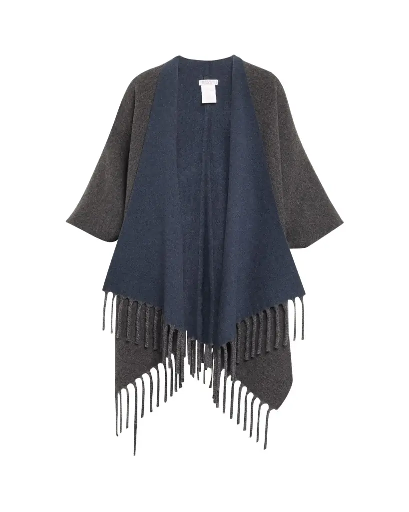 Brunello Cucinelli Reversible Cashmere Poncho