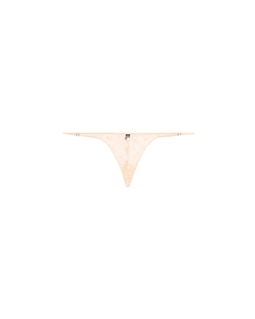 Kiki De Montparnasse Rosette Embroidered Low-Rise G-String