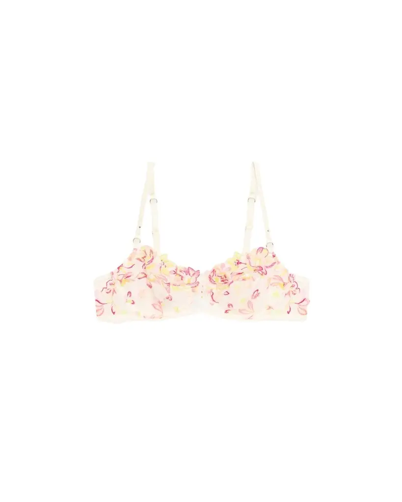 Lise Charmel Folie D'Ete Floral-Embroidered Demi Bra
