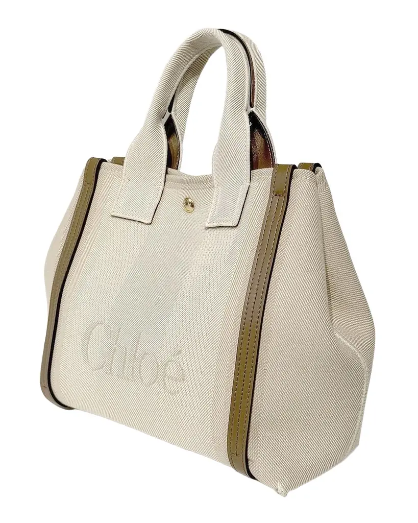 Chloe Small Tote Bag in Jacquard Canvas