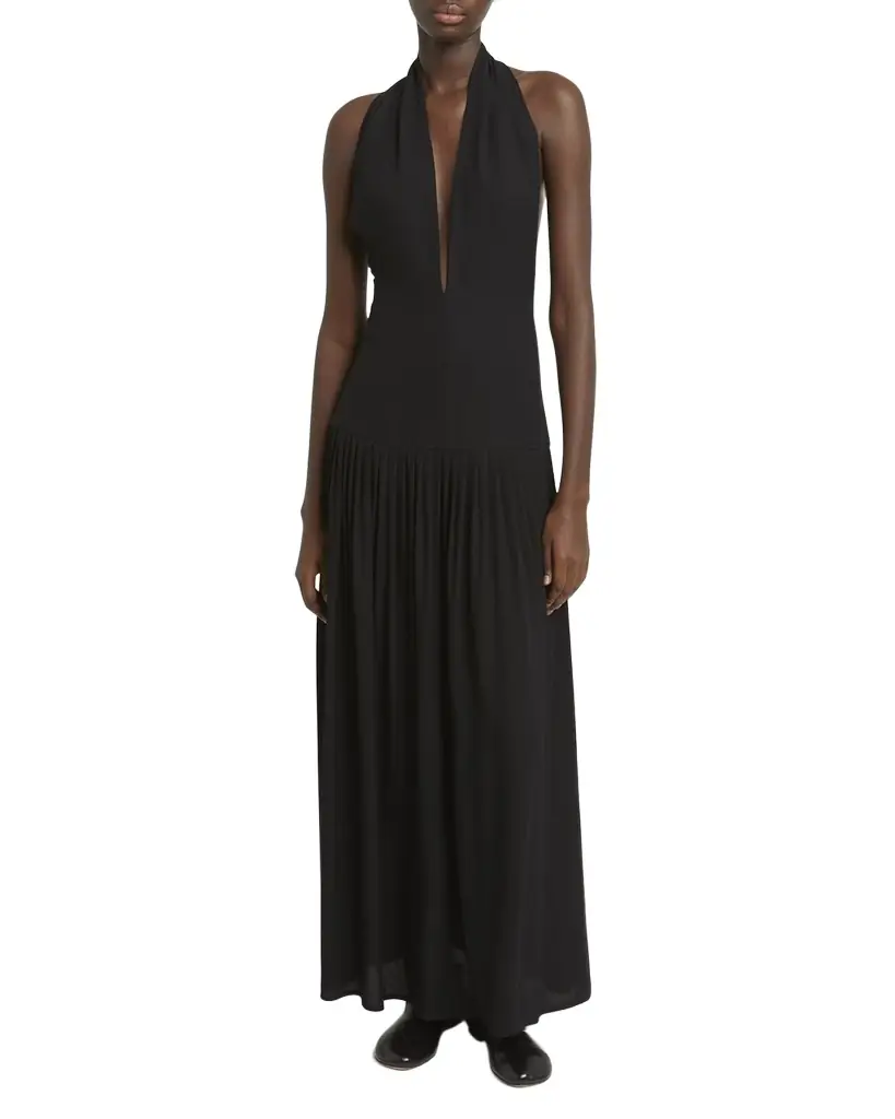 Proenza Schouler Tala Halter Viscose Georgette Dress