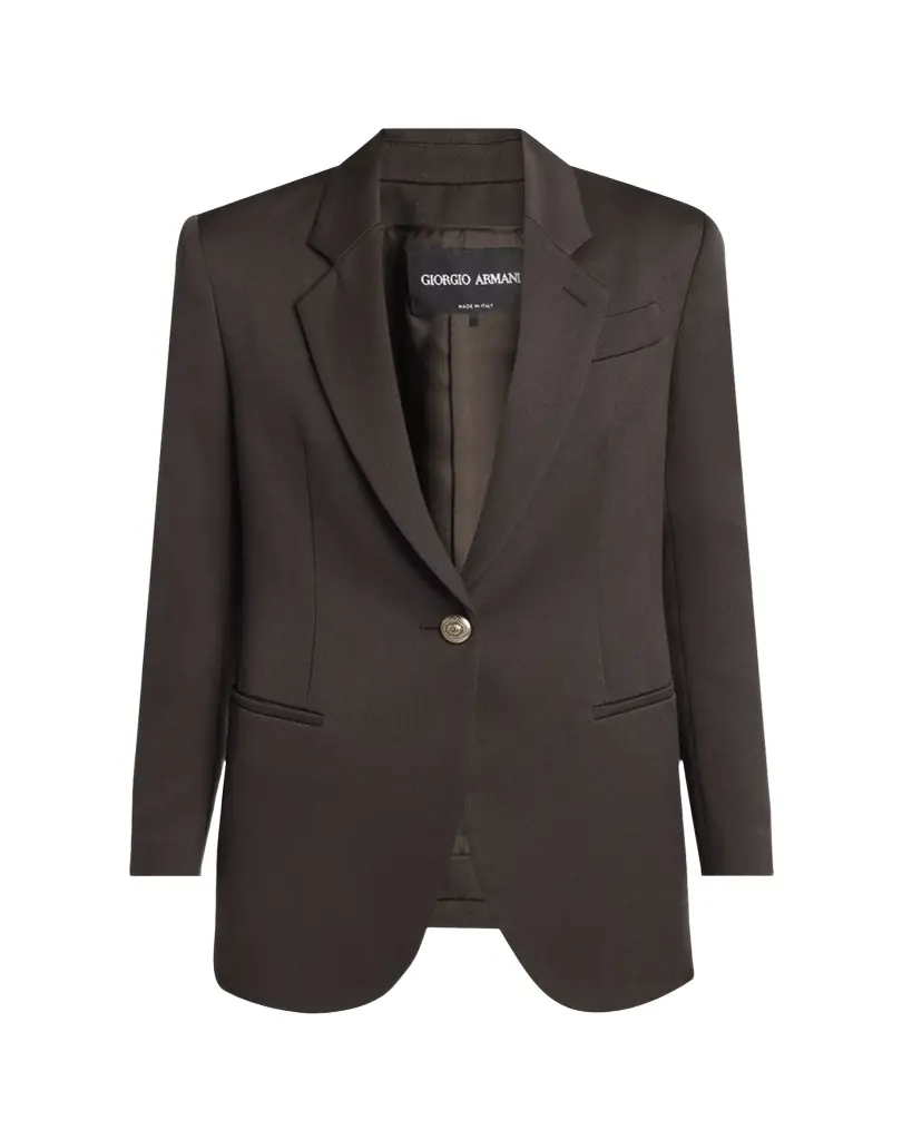 Giorgio Armani Virgin Wool Single-Breasted Blazer