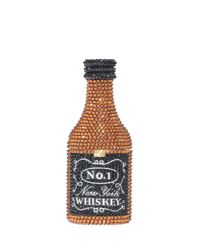 Judith Leiber Couture Mini New York Whiskey Crystal Pillbox