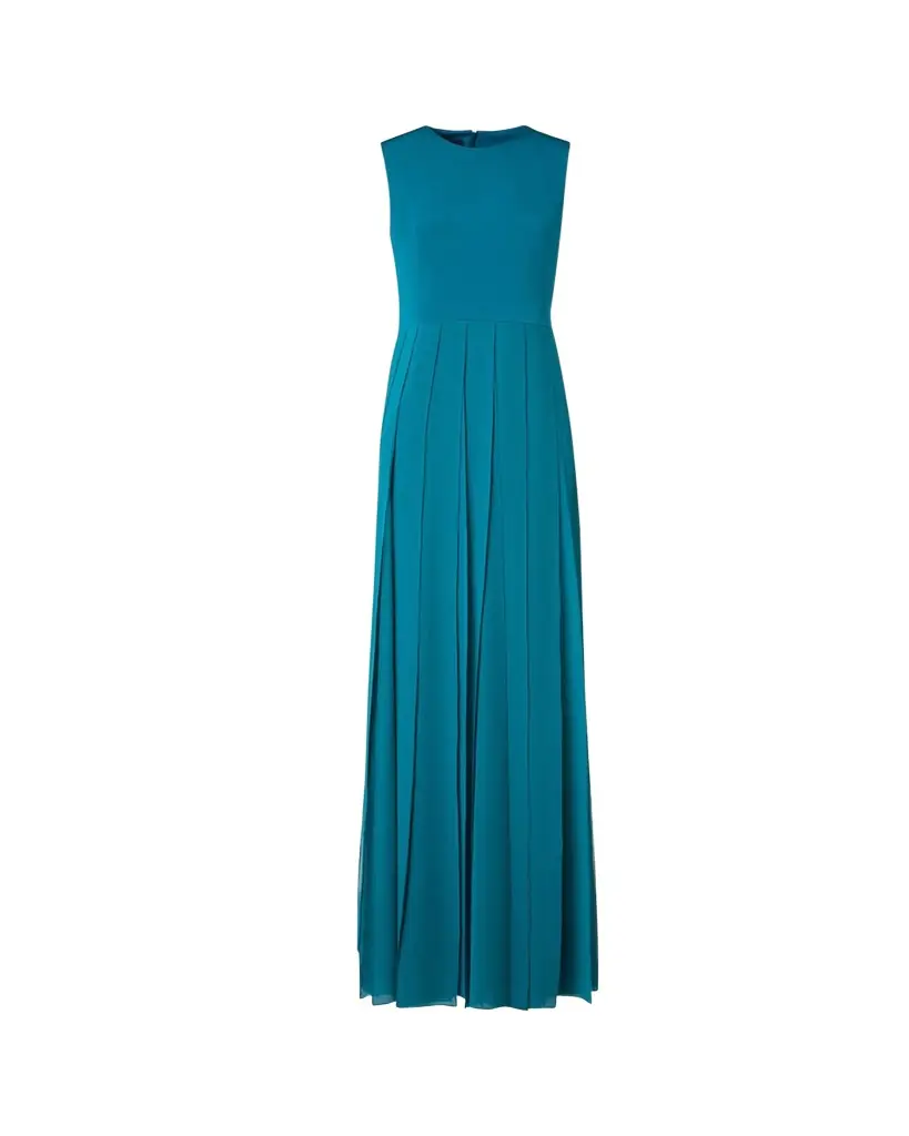 Akris Crepe Ribbon Skirt Gown