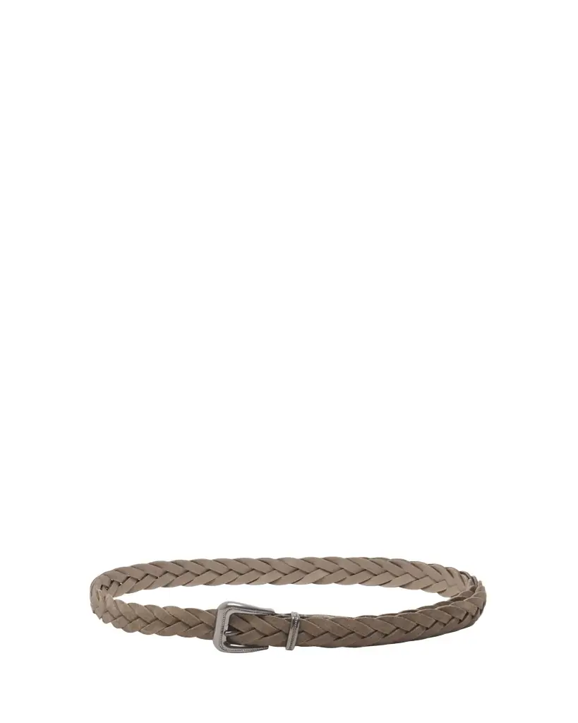 Brunello Cucinelli Braided Suede Western Belt