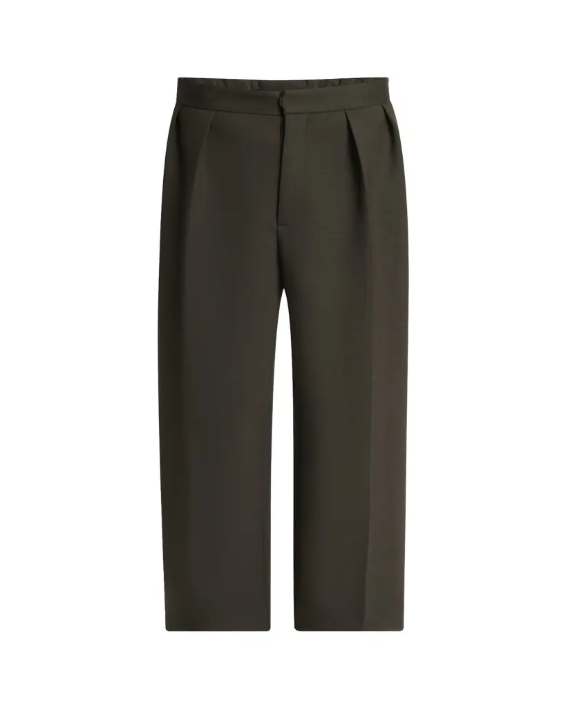 Jacquemus Men's Le Pantalon Wide-Leg Pleated Pants