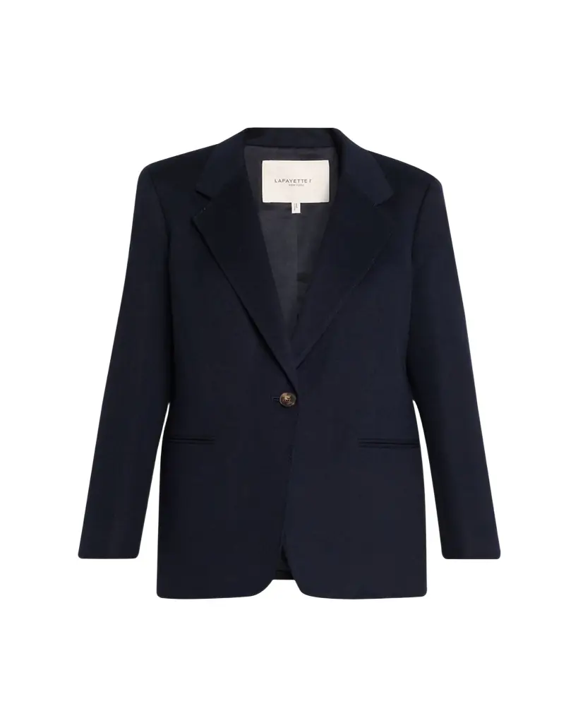 Lafayette 148 New York Single-Button Camel Hair Blazer