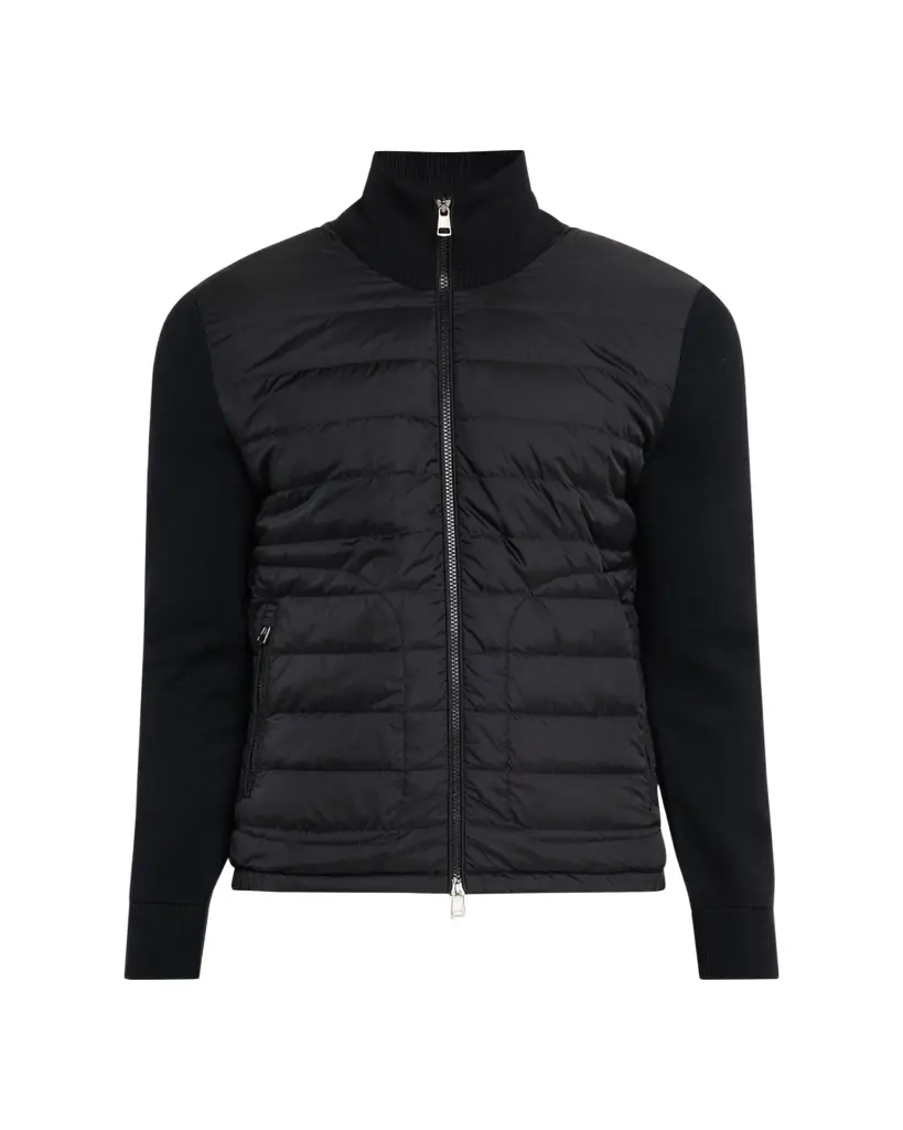 Moncler Men's Archivio Basic Puffer Wool Sleeve Cardigan