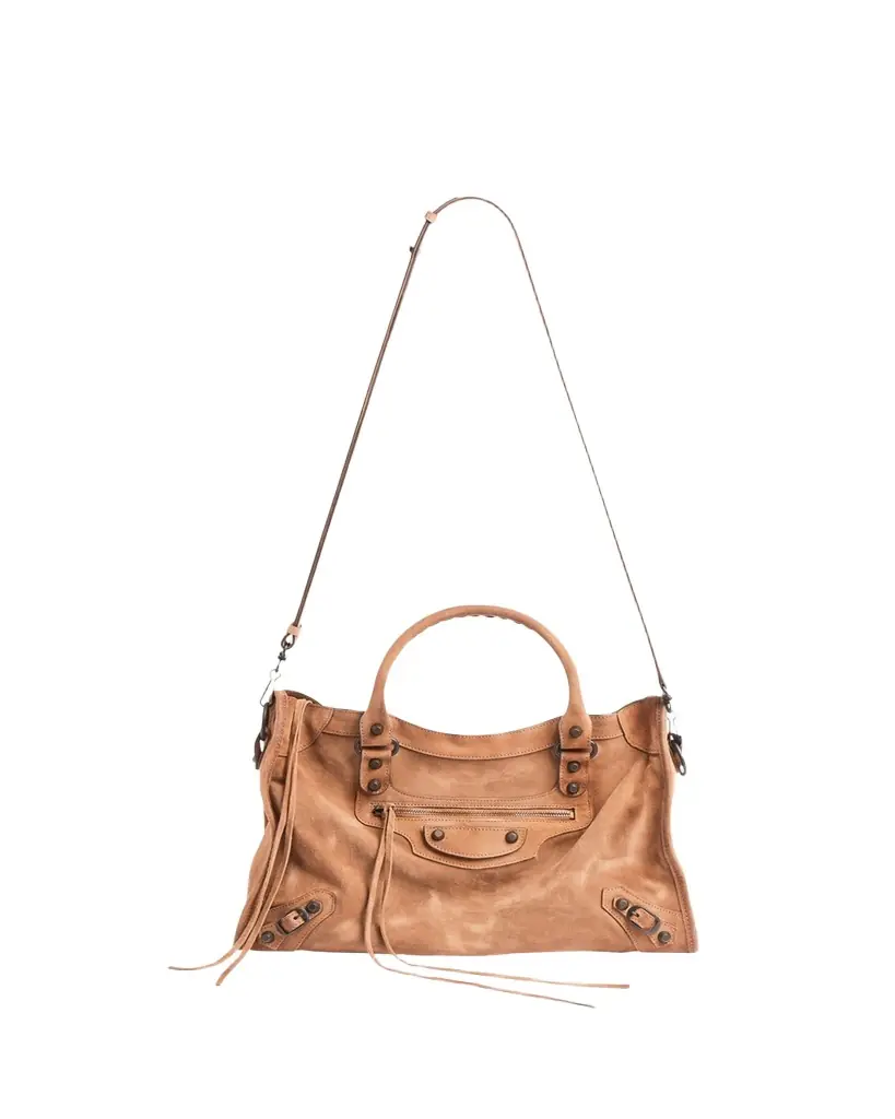 Balenciaga Le City Suede Medium Tote Bag