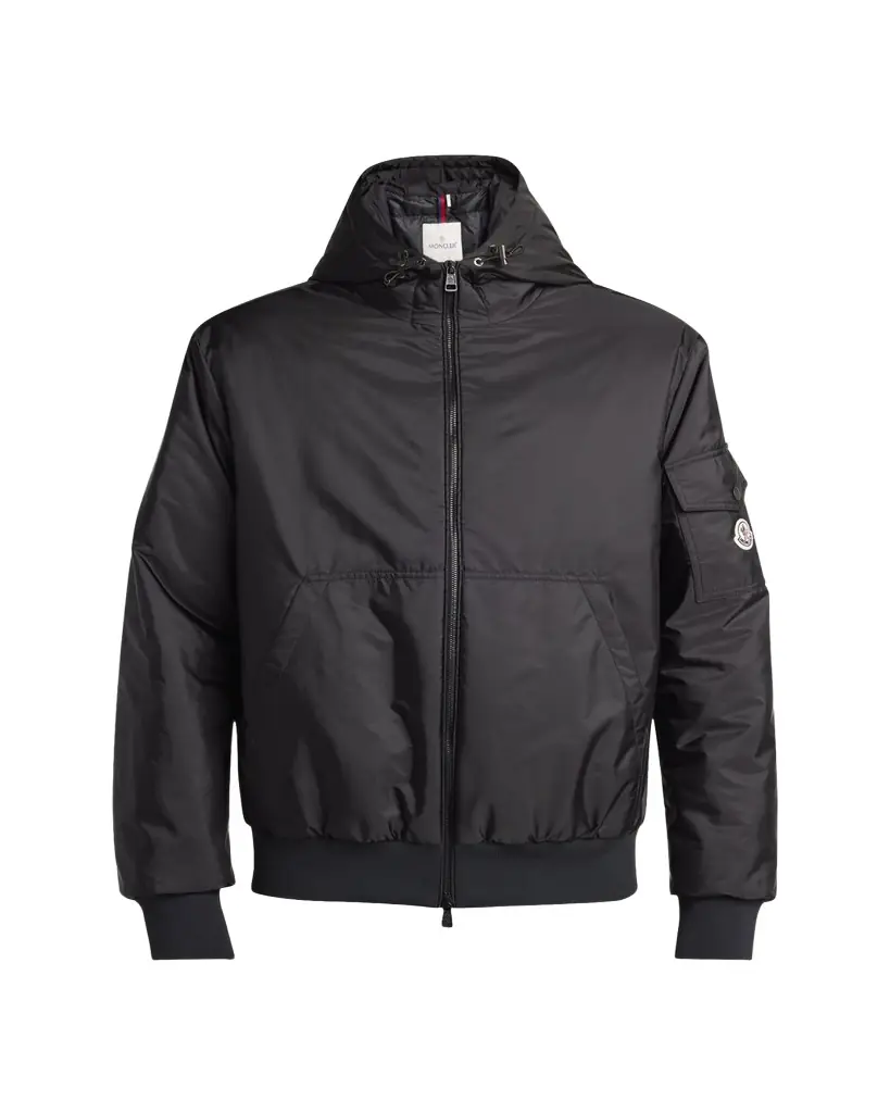 Moncler Men's Poiliot Hooded Nylon Down Jacket