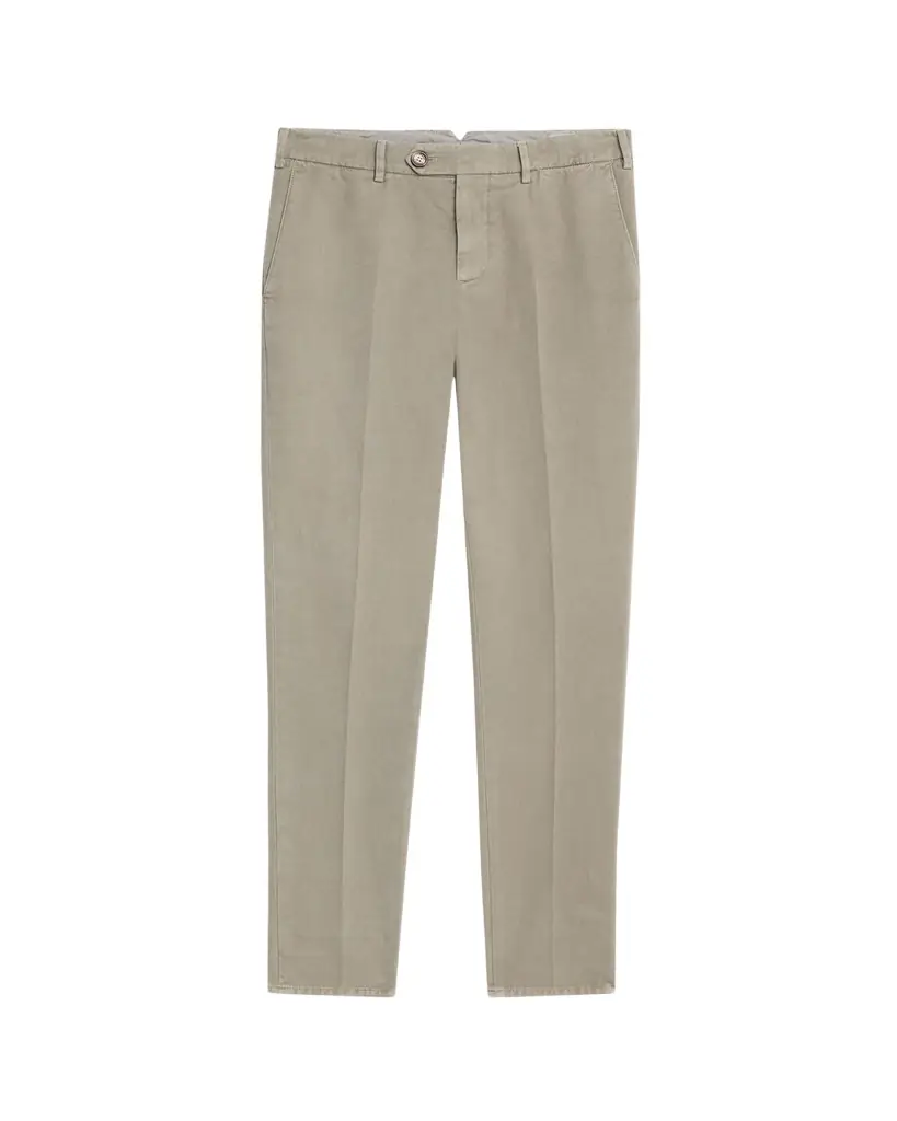 Brunello Cucinelli Men's Modern Fit Flat-Front Pants