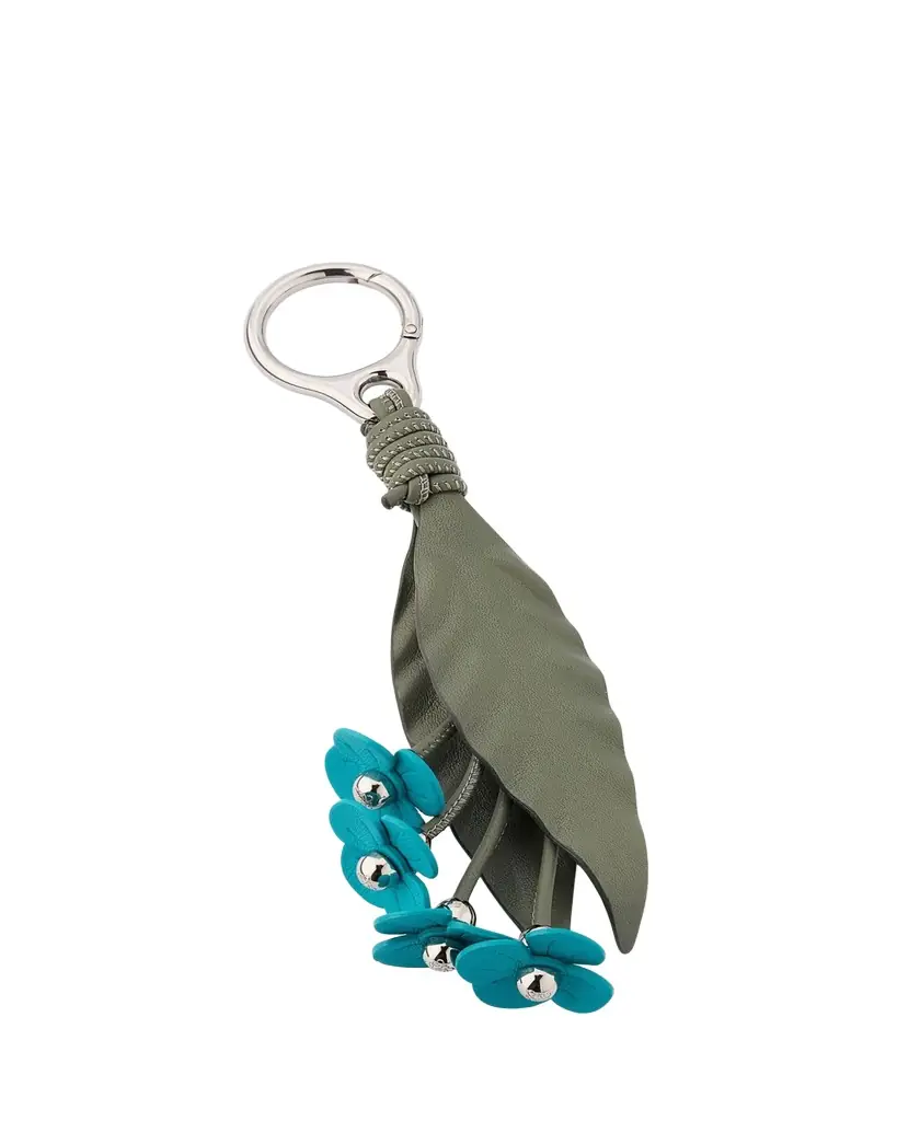Loewe x Paula's Ibiza Strawberry Flower Bag Charm in Calfskin Leather