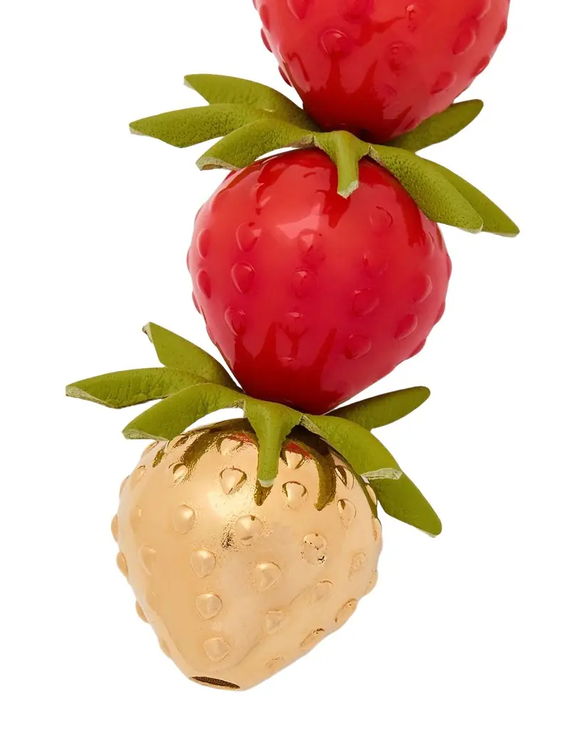 Loewe Strawberry Bag Charm in Acetate and Brass