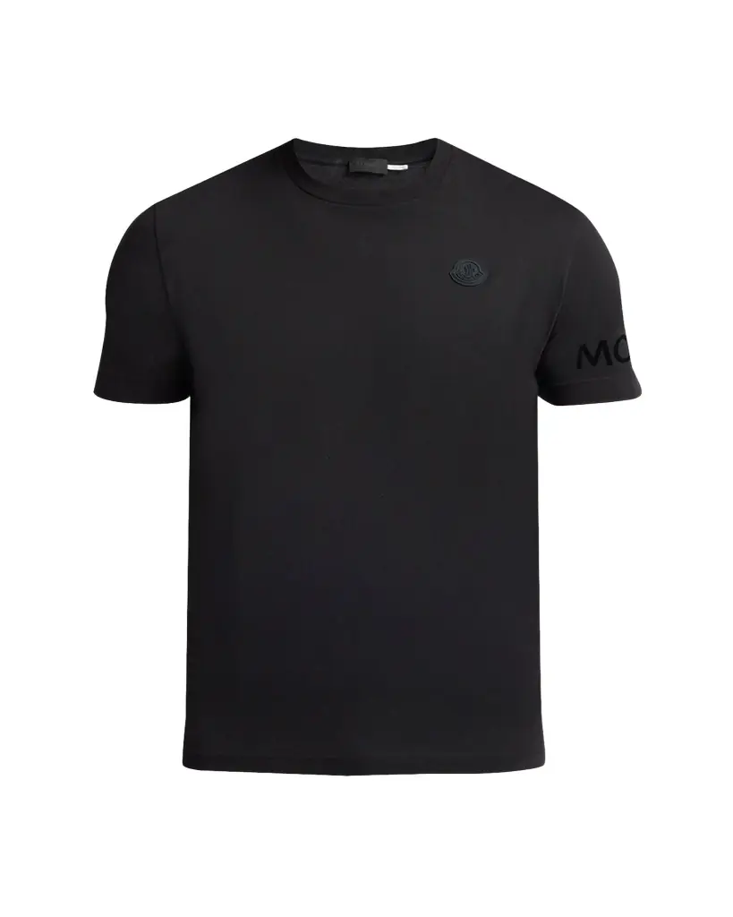 Moncler Men's Washed Cotton Logo T-Shirt