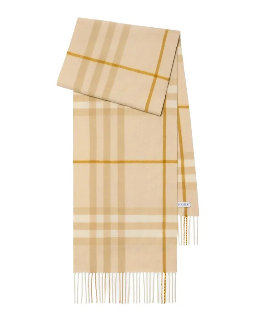 Burberry Giant Check Cashmere Scarf