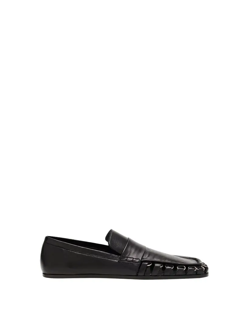 Jil Sander Leather Slip-On Loafers