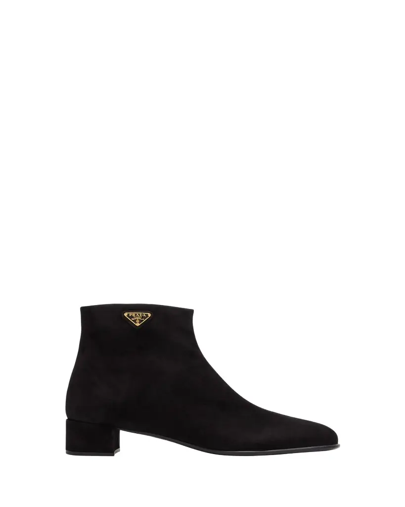 Prada Suede Ankle Booties
