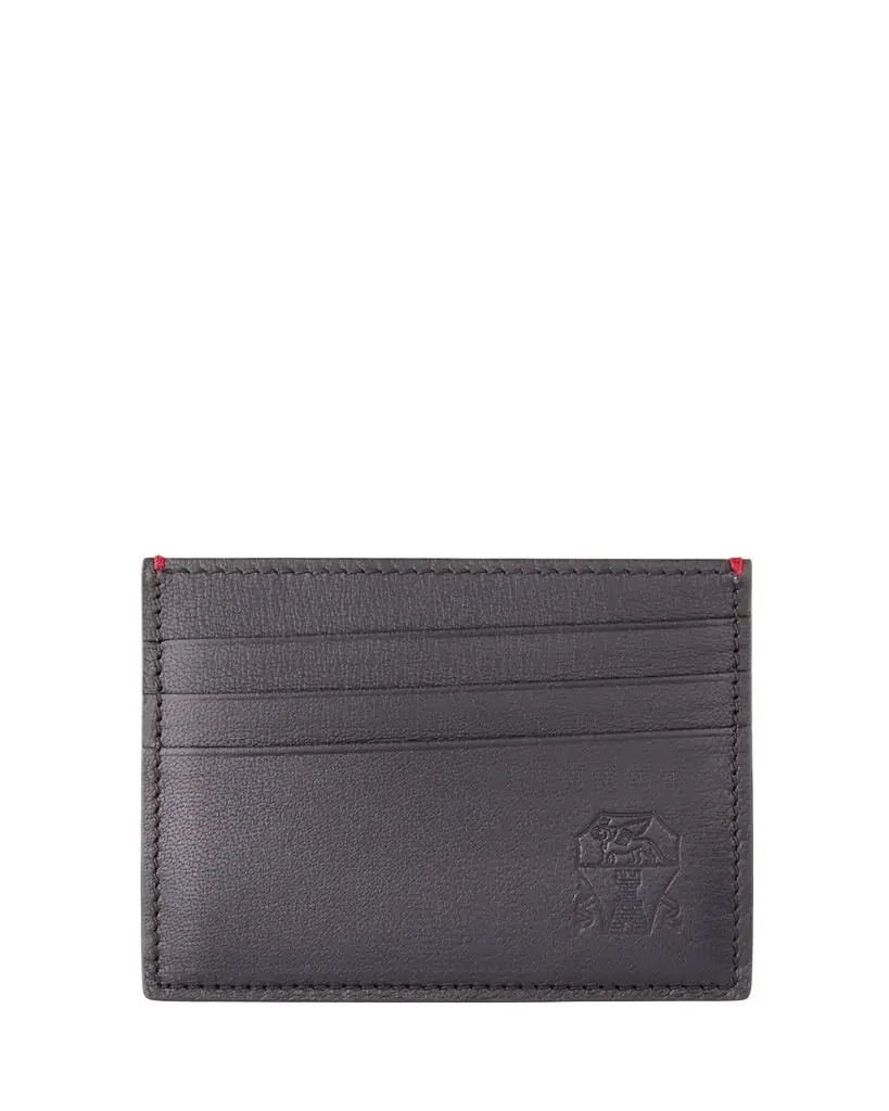 Brunello Cucinelli Men's Capretta Leather Card Holder