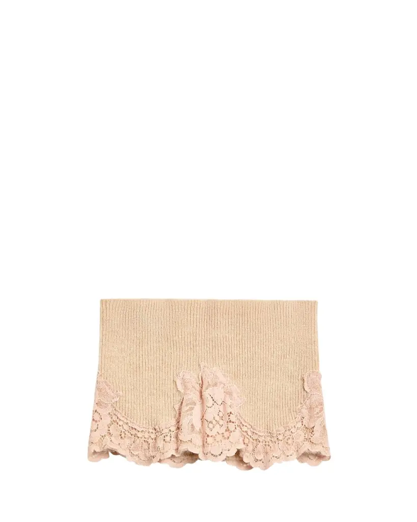Valentino Garavani VLogo Signature Cashmere & Lace Headband
