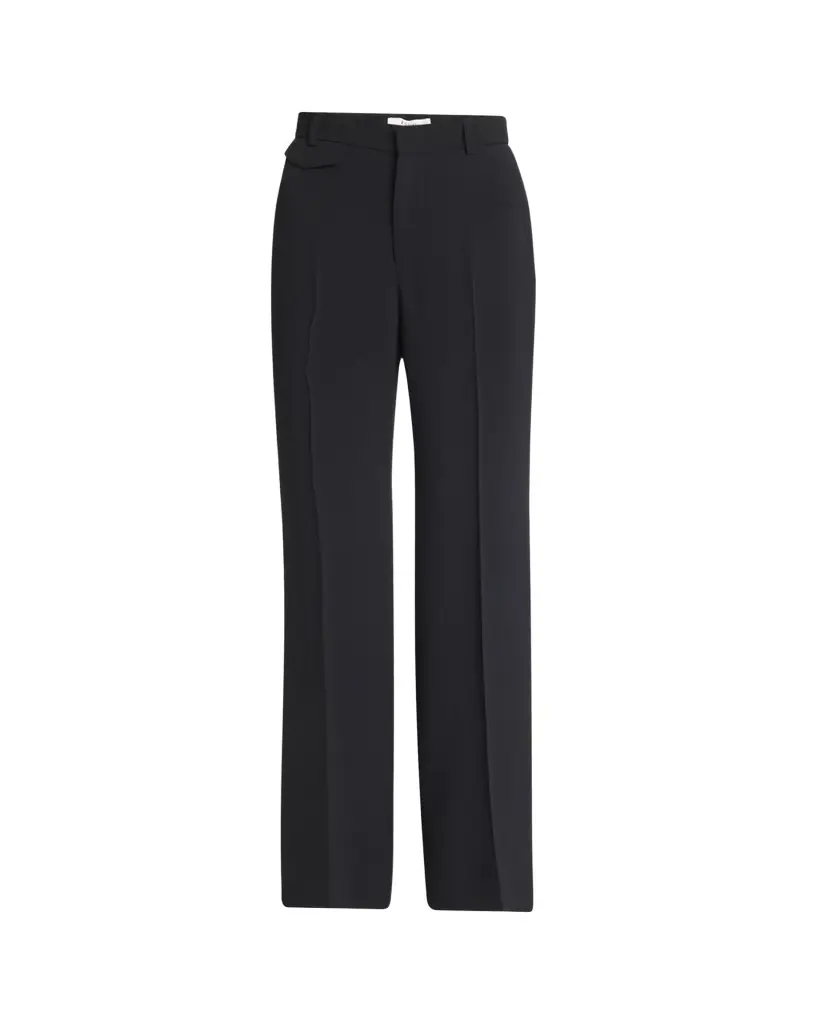 Chloe Soft Crepe Wide-Leg Pants