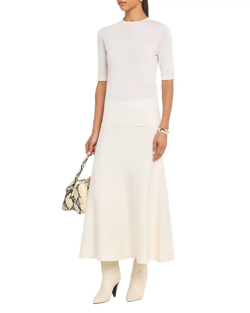 Gabriela Hearst Brunner Short-Sleeve Cashmere-Silk T-Shirt