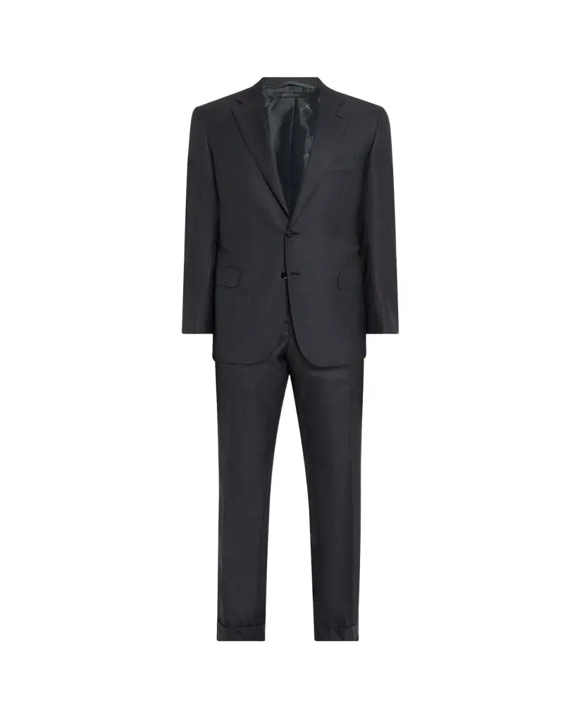 Brioni Men's Wool and Silk Tonal Check Two-Piece Suit