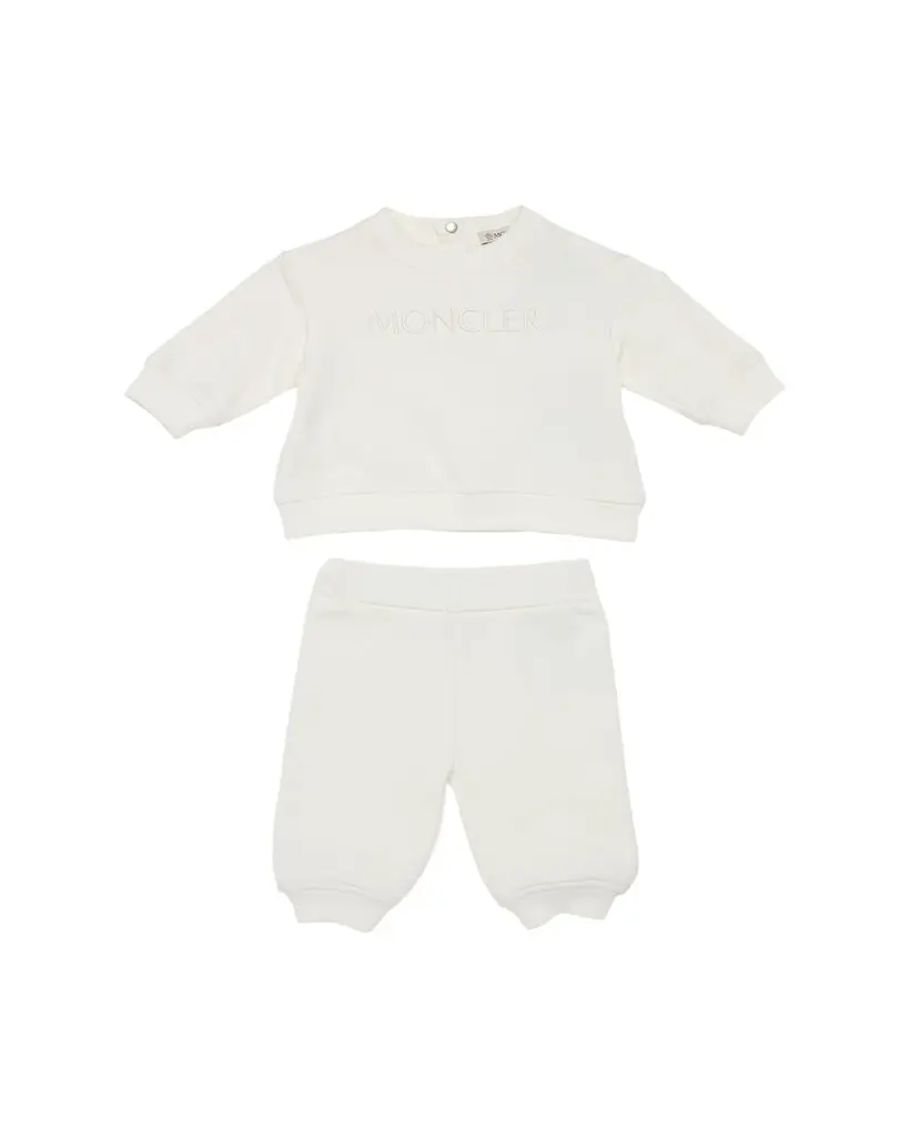 Moncler Boy's Embroidered Sweatshirt & Pants Set, Size 3M-3