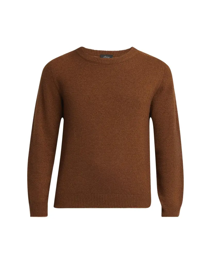 Brioni Men's Cashmere and Silk Knit Crewneck Sweater