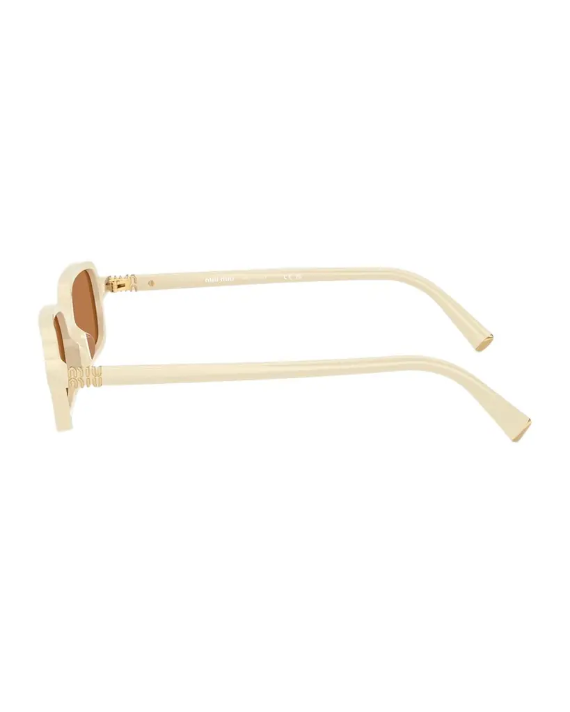 Miu Miu MU 11ZSF Acetate Rectangular Sunglasses