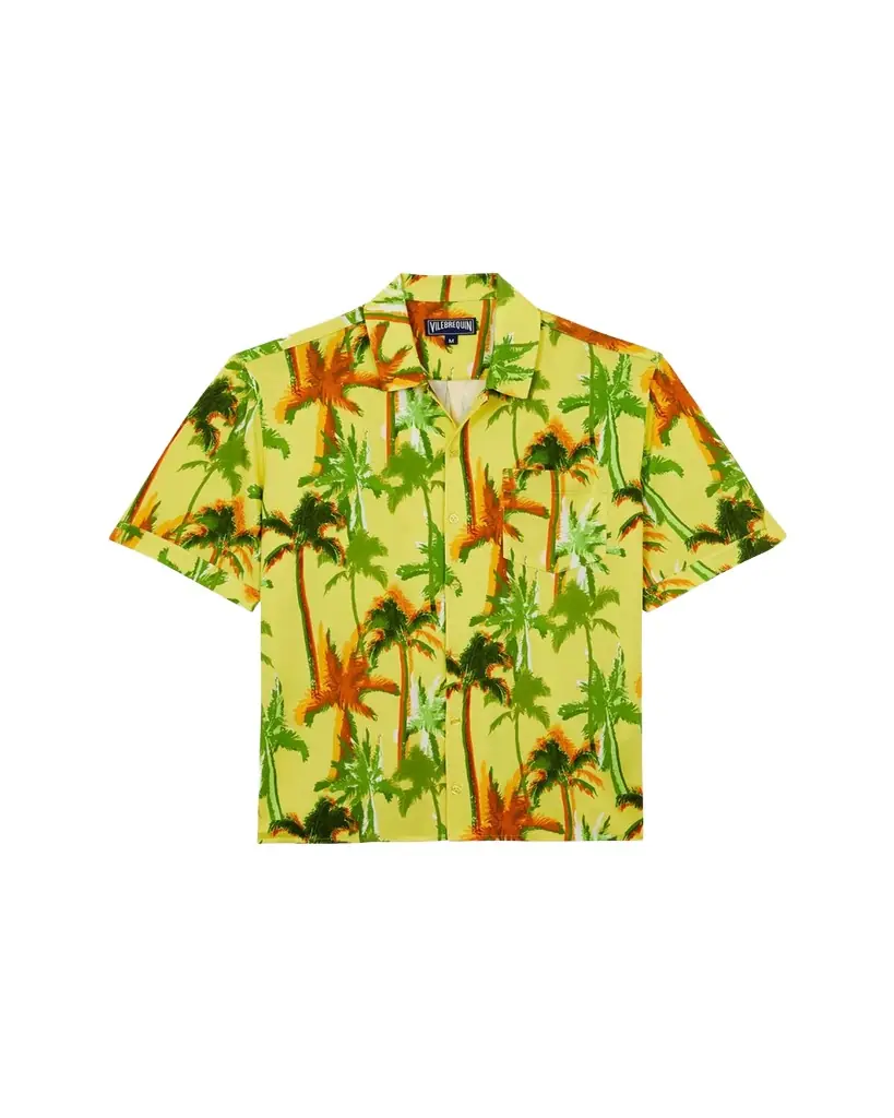 Vilebrequin Men's Cotton Palms Camp Shirt
