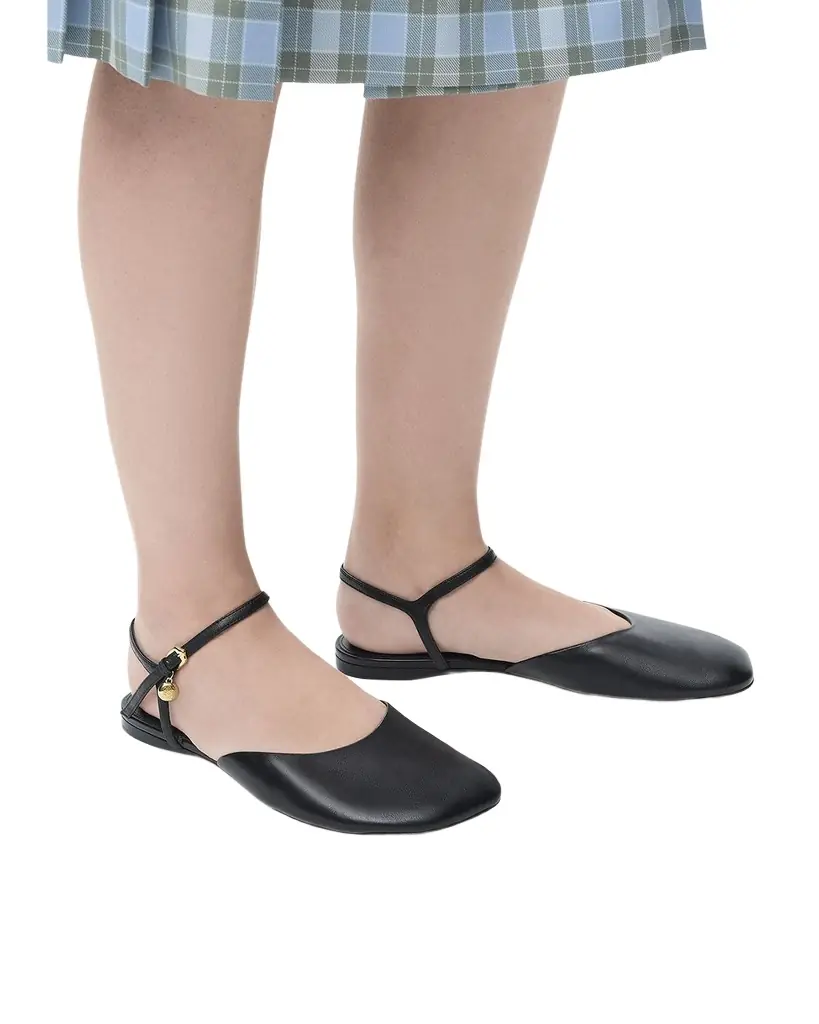 Loewe Toy Ankle-Strap Ballerina Flats