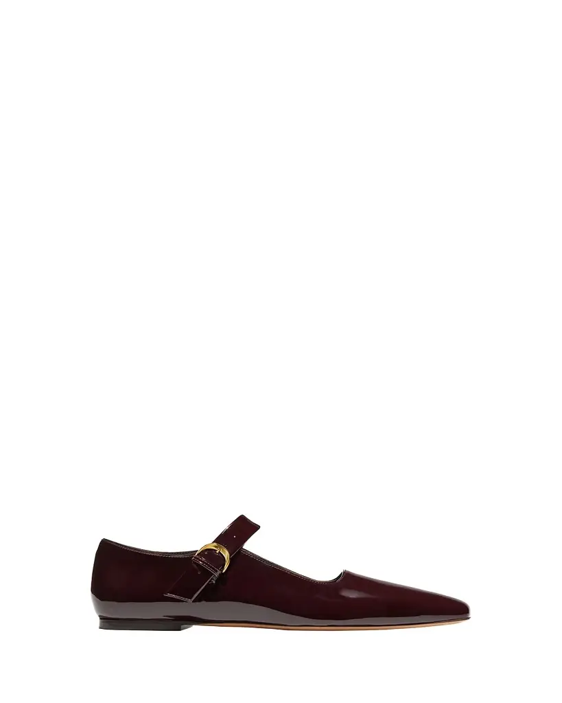 Emme Parsons Tramonto Croc-Embossed Leather Ballerina Flats
