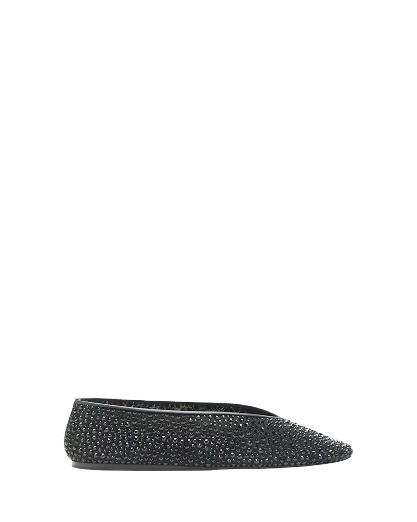 Le Monde Beryl Luna Crystal Mesh Ballerina Flats