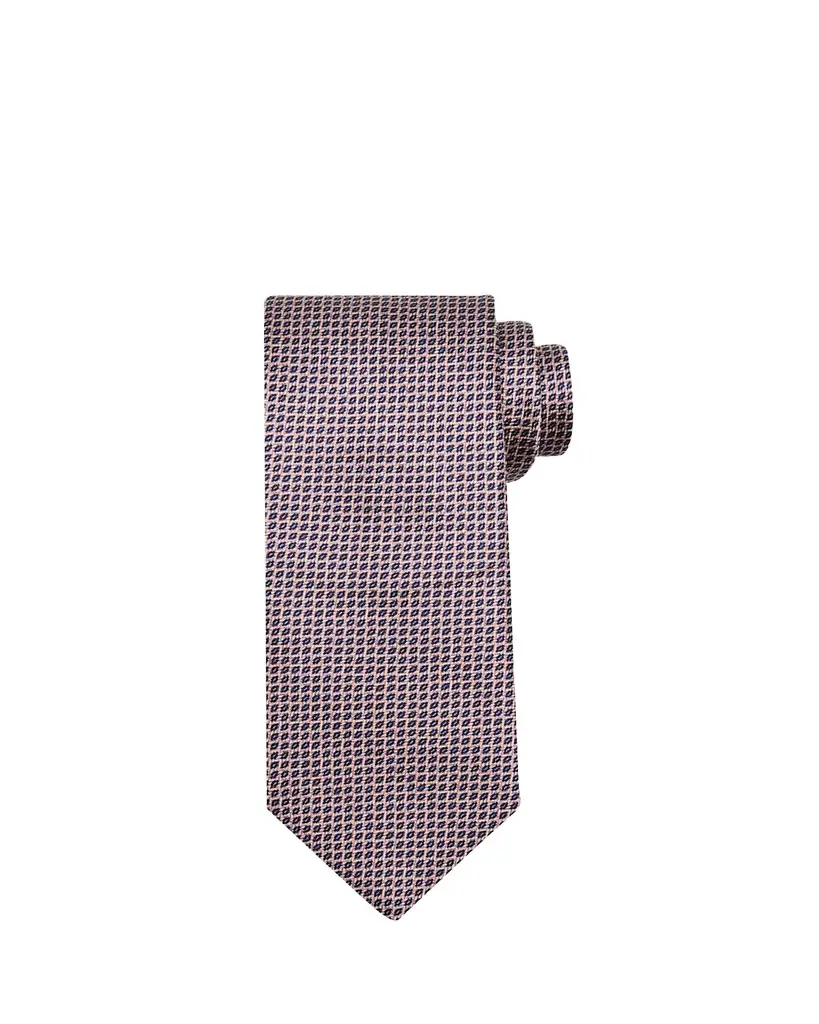 Brioni Men's Micro-Birdseye Jacquard Silk Tie