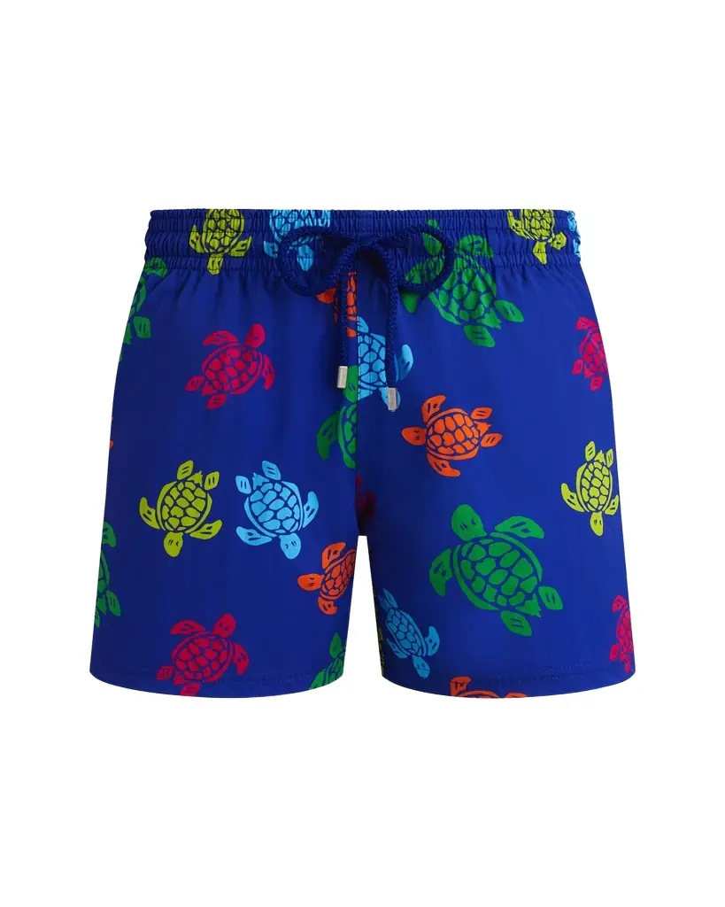 Vilebrequin Men Stretch Multicolor Turtle Swim Trunks