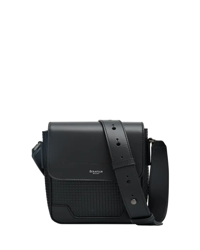 Serapian Men's Small Stepan North/South Envelope Crossbody Bag