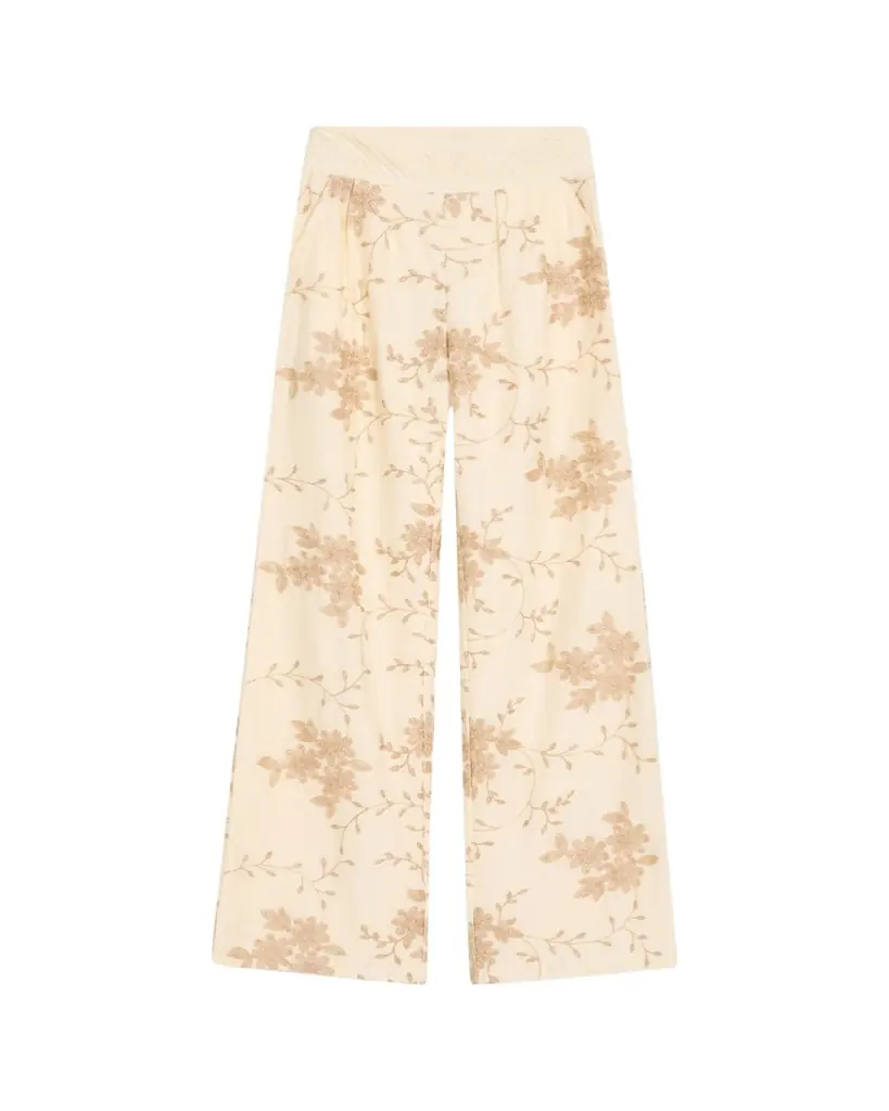 Ramy Brook Heidi Beaded Wide-Leg Pants