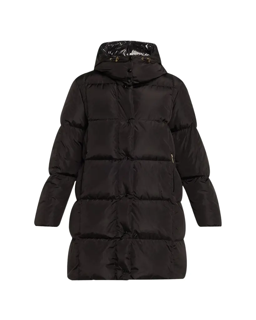 Moncler Litte Long Down Puffer Coat with Detachable Hood