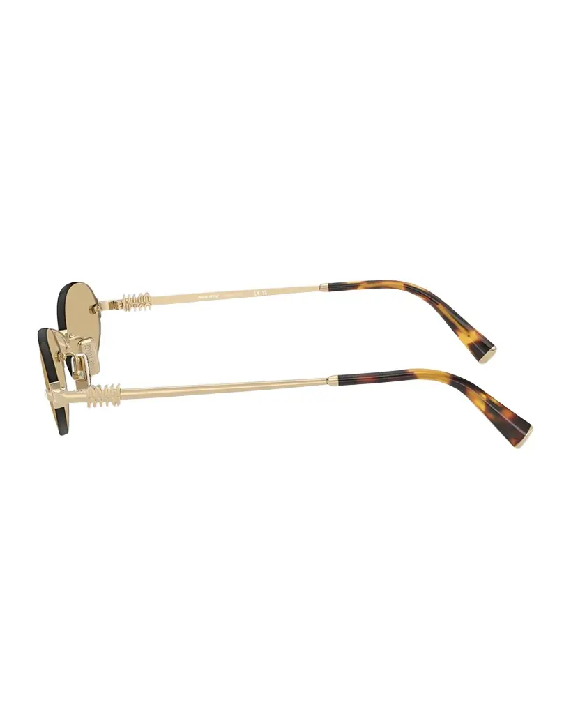 Miu Miu MU A54S Metal Oval Sunglasses