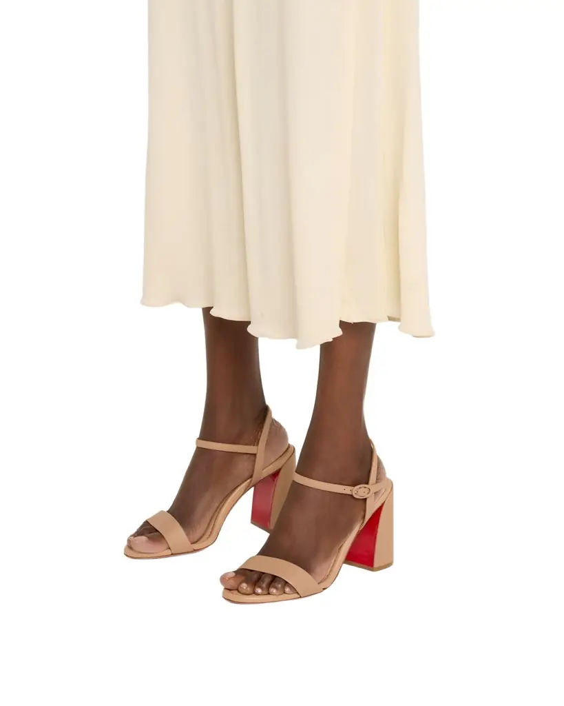 Christian Louboutin 85mm Miss Jane Ankle-Strap Sandals