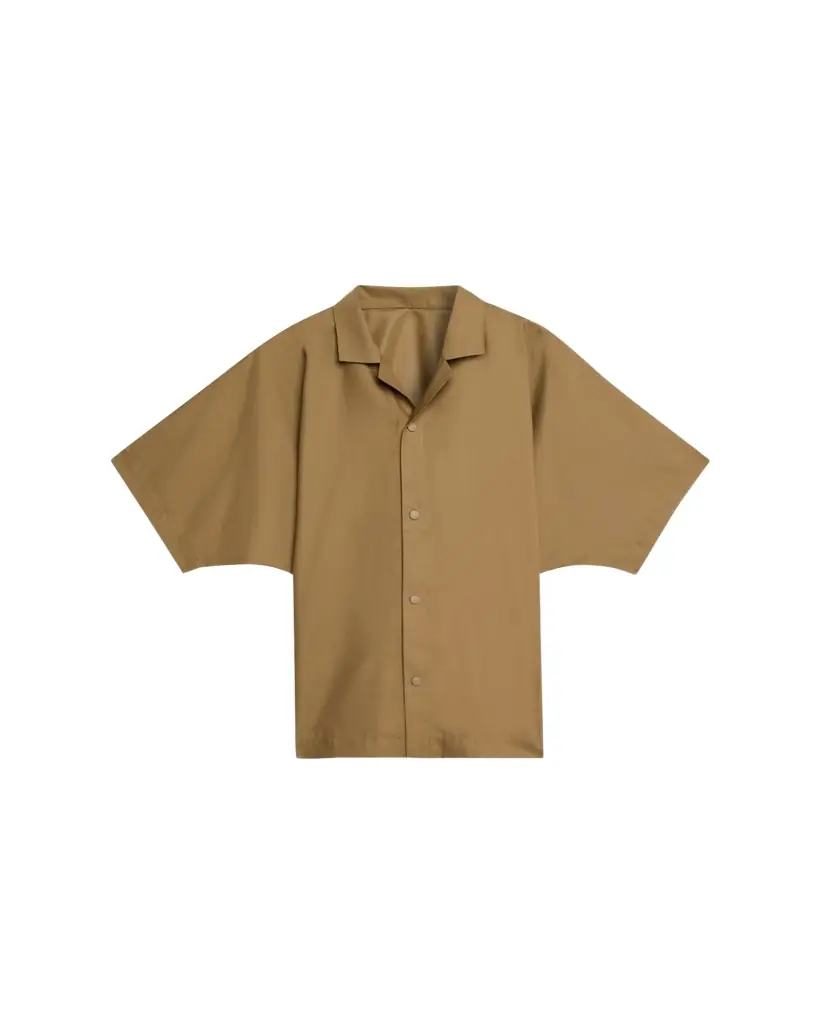IM MEN Men's Short-Sleeve Compact Shirt